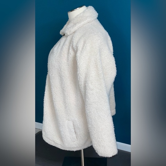 EVRI Button Front Sherpa Bomber Jacket 3X - Picture 5 of 13